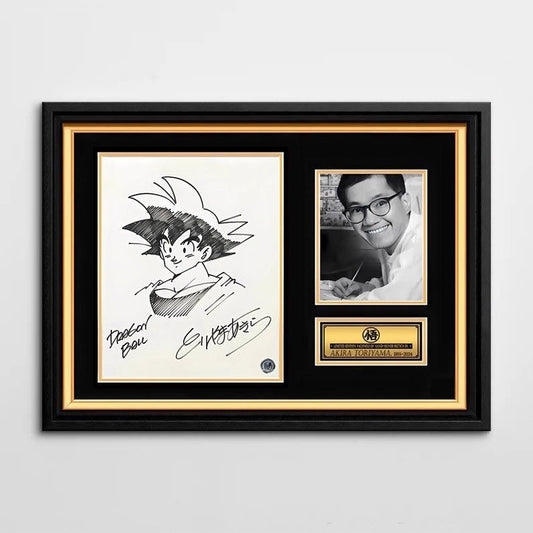 Akira Toriyama Legacy: Framed Dragon Ball Original Manga Illustrations (40x60cm) anime collectible for desk and room display