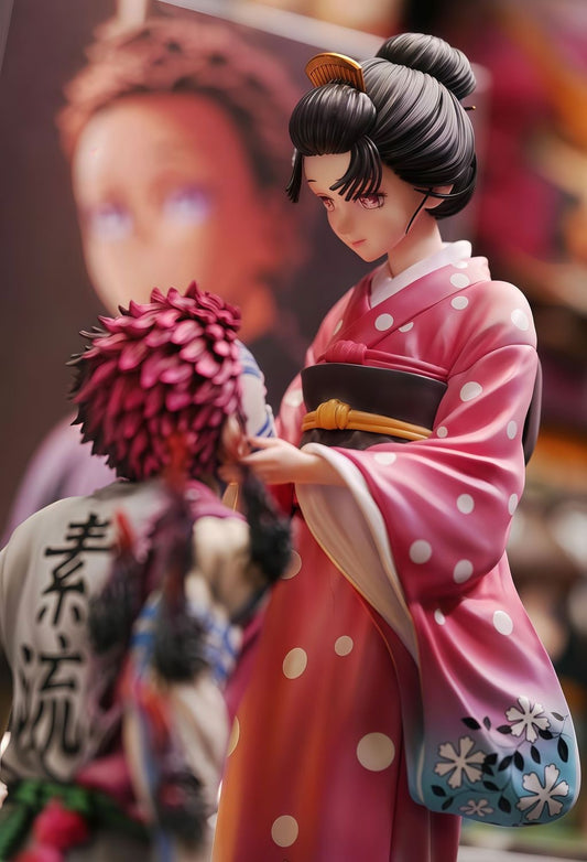 +1 Anime Akaza and Koyuki Anime Figure - 26cm Emotional Scene Collectible Statue Anime Figure / Collectible Statue