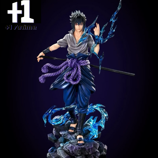 Naruto Shippuden: Sasuke Uchiha Evolution Figure Collection – Akatsuki Curse Mark & Chidor anime product detail image 2