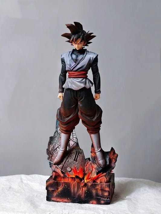 addone anime Black Goku Inspired Anime Warrior Statue 38cm Collectible Figure Dragonball Anime Collectible Figure