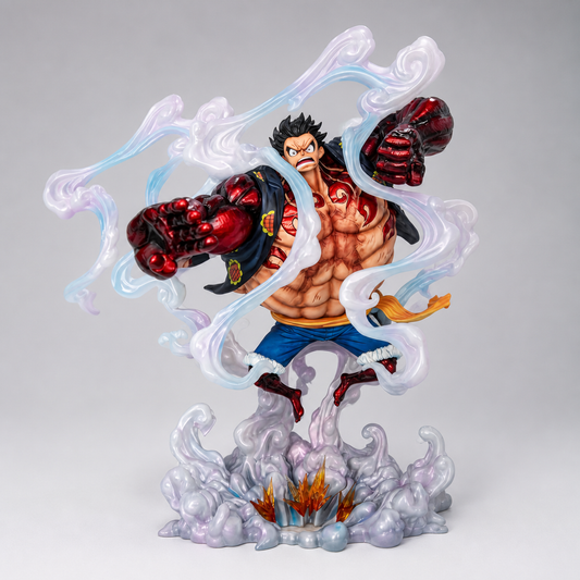 Luffy Gear 4 smoke effect figure 40cm hero view