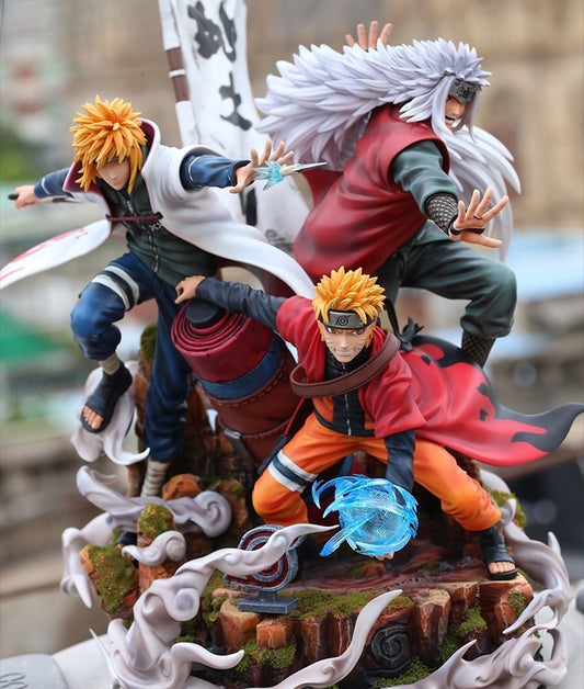 +1 Anime The fetters of fate — Naruto, Namikaze Minato, Jiraiya