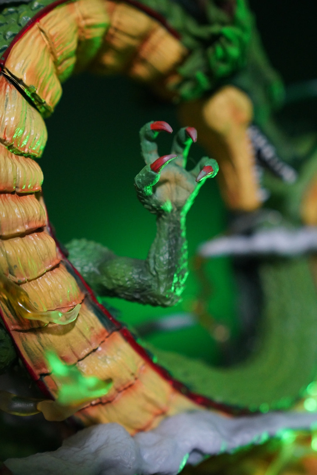 Dragon Ball Z Shenron Eternal Dragon Statue - Featuring Kid Goku on Flying Nimbus - Premiu anime collectible detail view 6