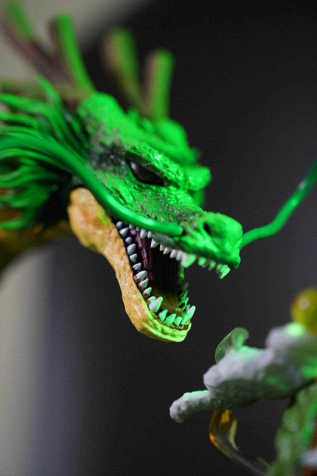 Dragon Ball Z Shenron Eternal Dragon Statue - Featuring Kid Goku on Flying Nimbus - Premiu anime collectible detail view 3