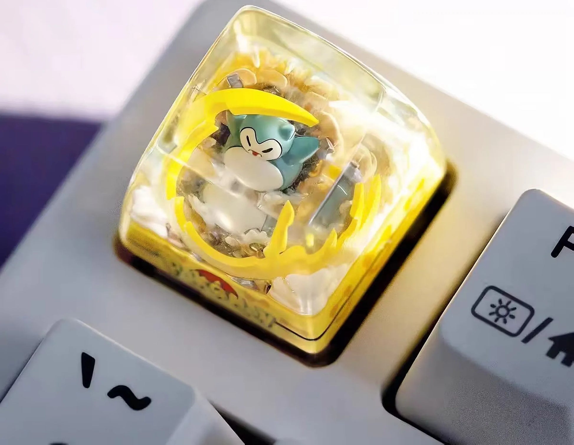 addone anime Handmade Pokémon Resin Artisan Keycap - Custom Mechanical Keyboard Caps Snorlax Artisan Keycap