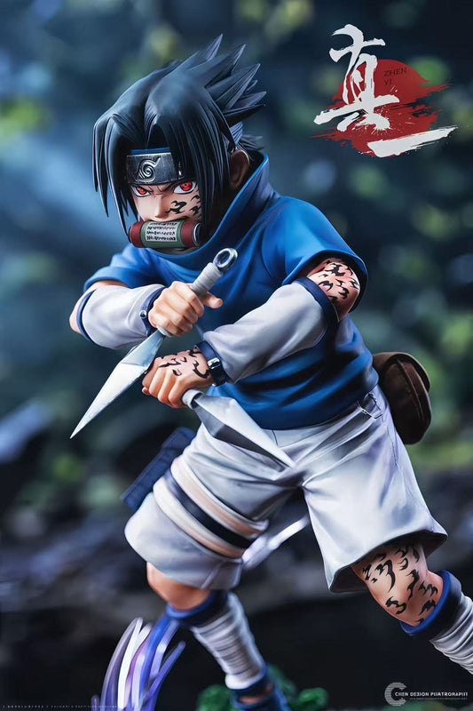 Sasuke Uchiha The Avengers Awakening 19cm Premium Statue - Iconic Battle Version premium anime display for collector shelf and gaming room