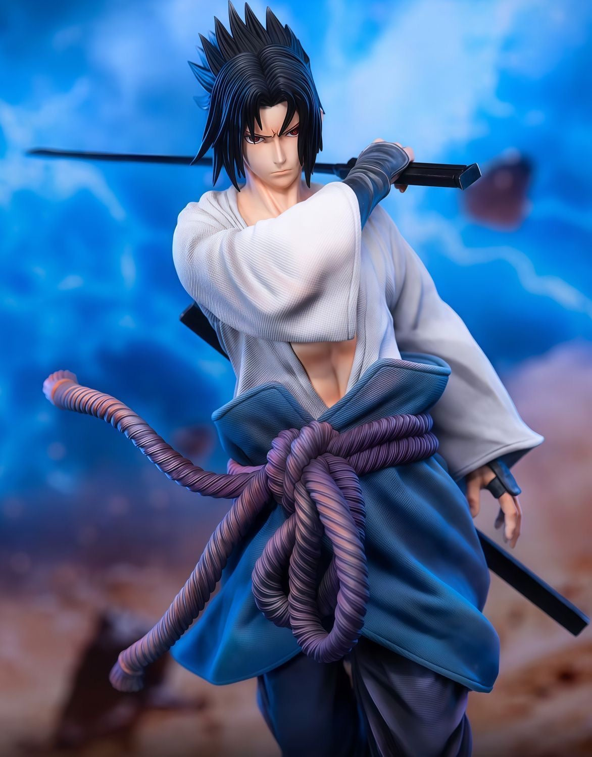 Sasuke Uchiha Avengers Resolve 36cm Premium Resin Statue - Iconic Standing Pose Masterpiece anime-inspired room upgrade piece for gaming setup decor