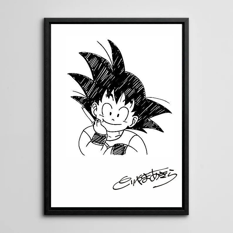 Akira Toriyama Legacy: Framed Dragon Ball Original Manga Illustrations (40x60cm) anime collectible detail view 3