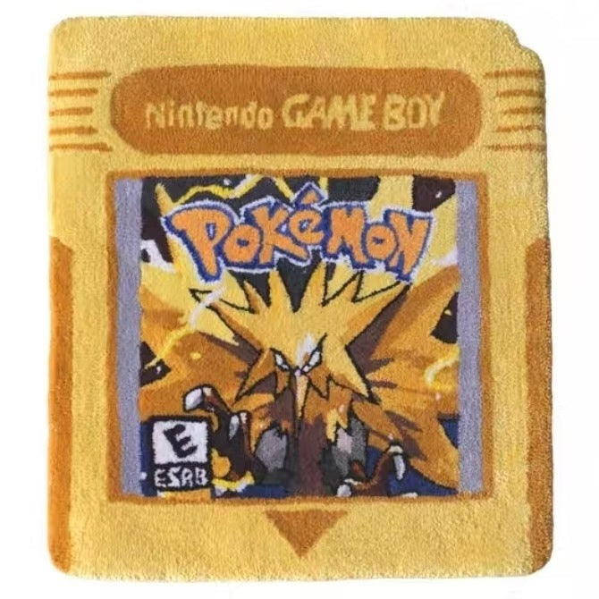 addone anime Retro Game Boy Cartridge Pokemon Area Rugs Zapdos Area Rugs