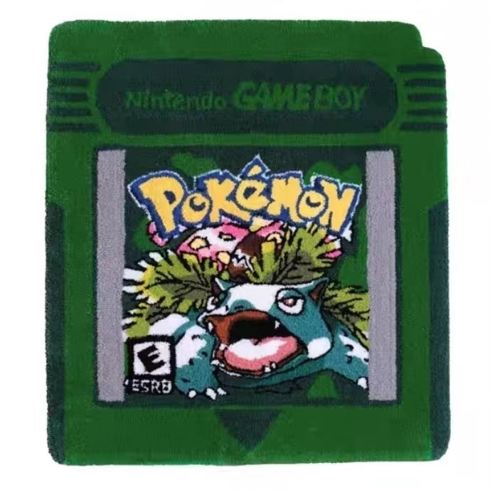 addone anime Retro Game Boy Cartridge Pokemon Area Rugs Venusaur Area Rugs