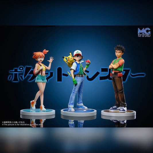 Pokemon Trainer Ash Ketchum & Pikachu Deluxe Figure - 18cm MG Studio Fully Painted Statue
