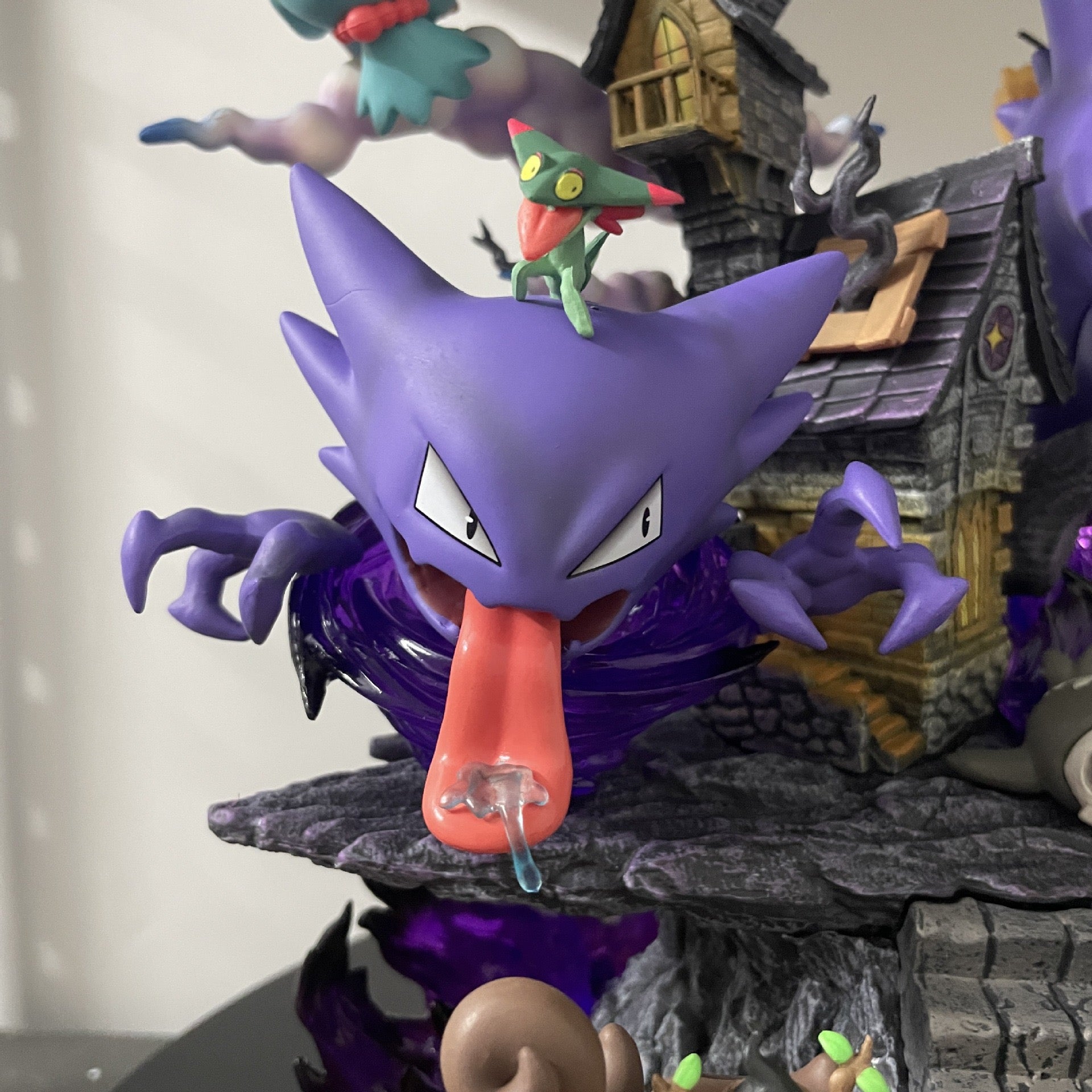 Pokmon Ghosts Gengar detail view for anime room decor and desk setup styling