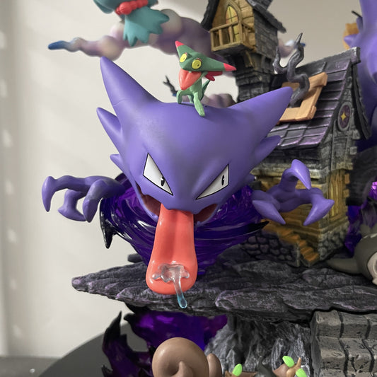 Pokmon Ghosts Gengar detail view for anime room decor and desk setup styling