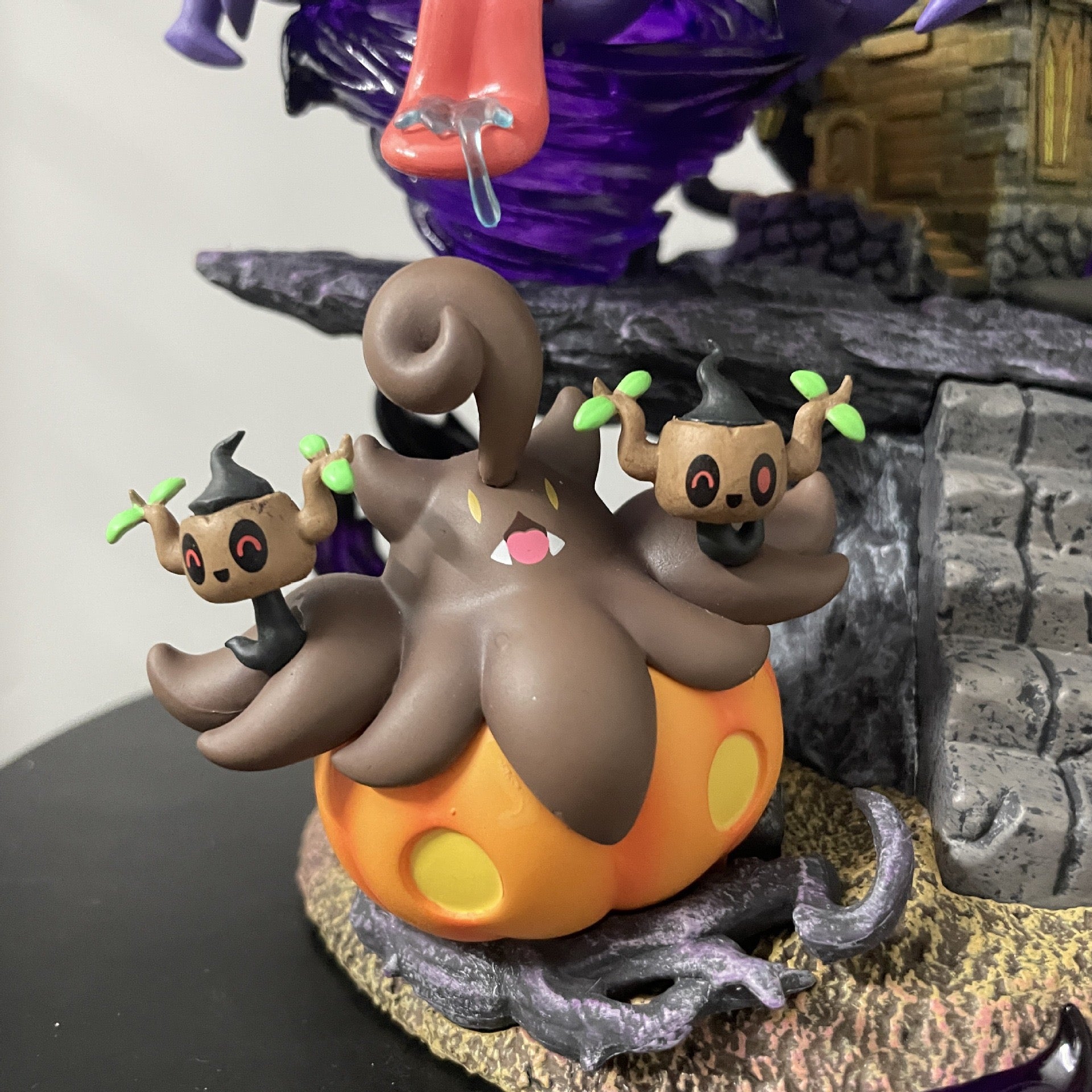 Pokmon Ghosts Gengar collectible display angle for high-end anime shelf styling
