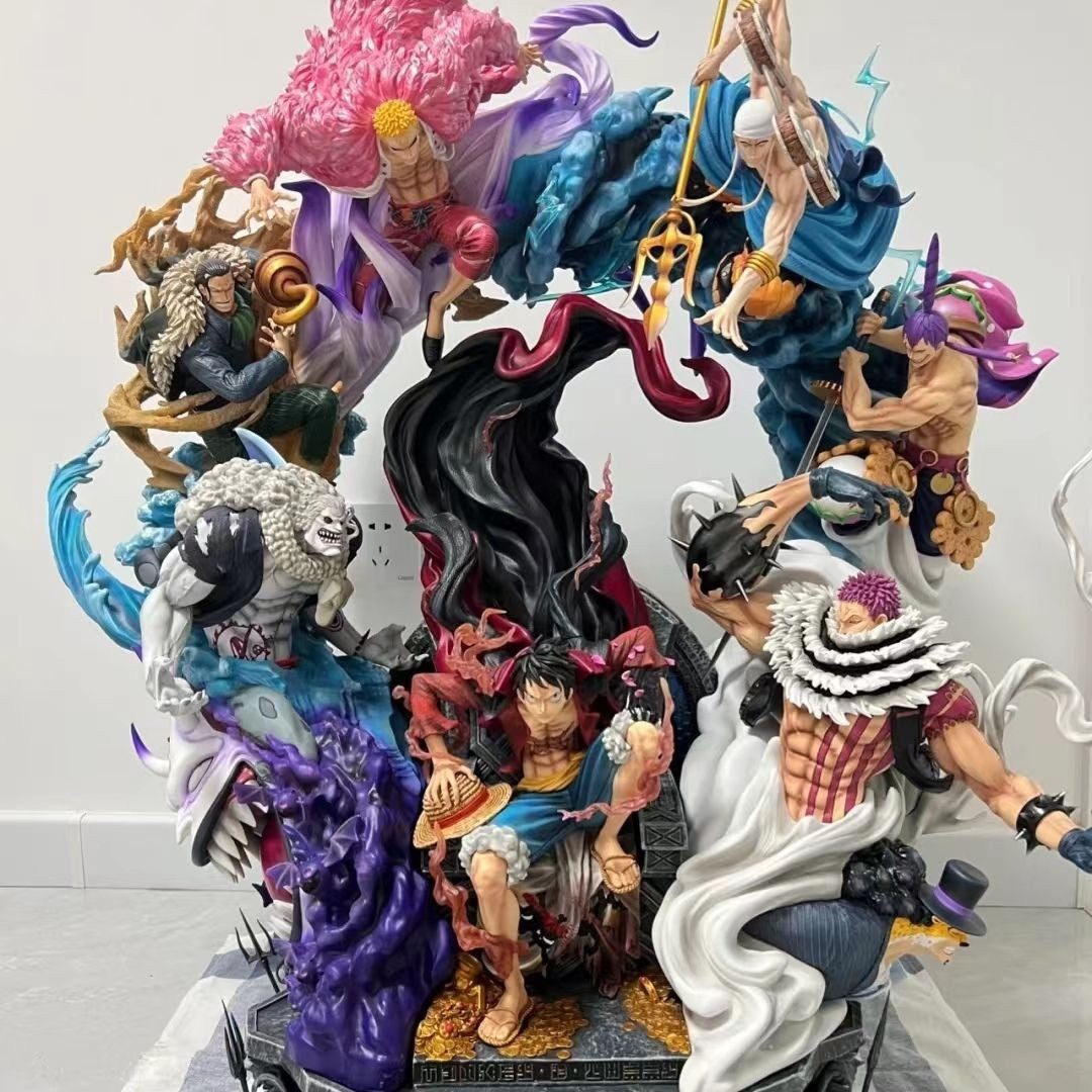 One Piece Monkey D. Luffy Figure detail view for anime room decor and desk setup styling