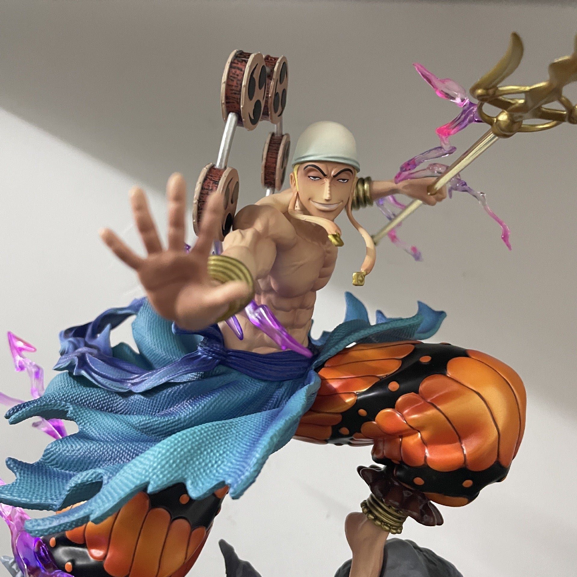 One Piece Enel display figure styled for AddOne curated collector shelf