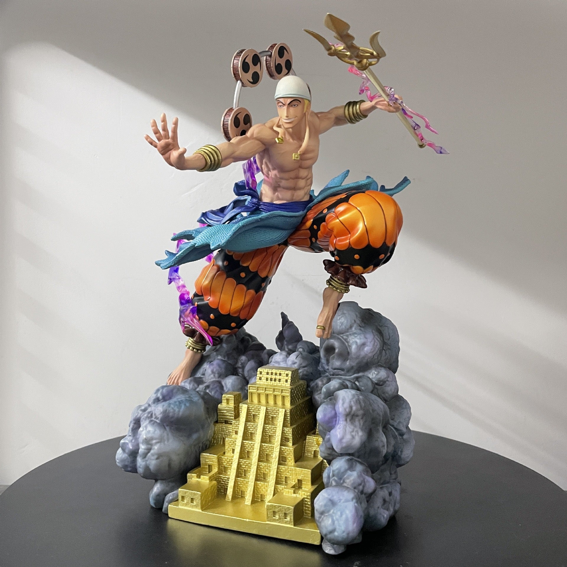One Piece Enel display figure styled for AddOne curated collector shelf