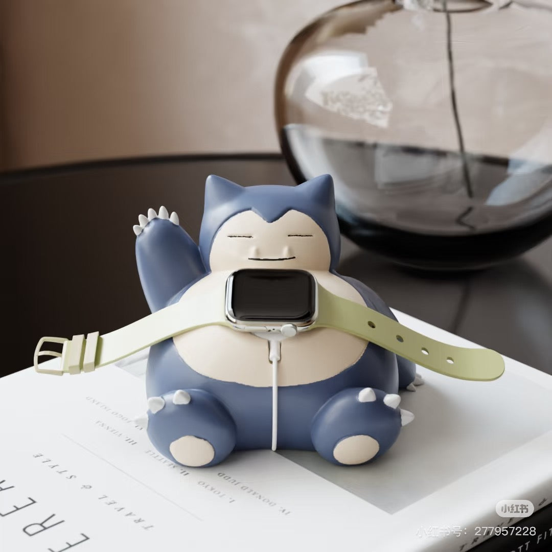 Pokemon Watch Stands --Jirachi, Metagross, Snorlax collectible display angle for high-end anime shelf styling
