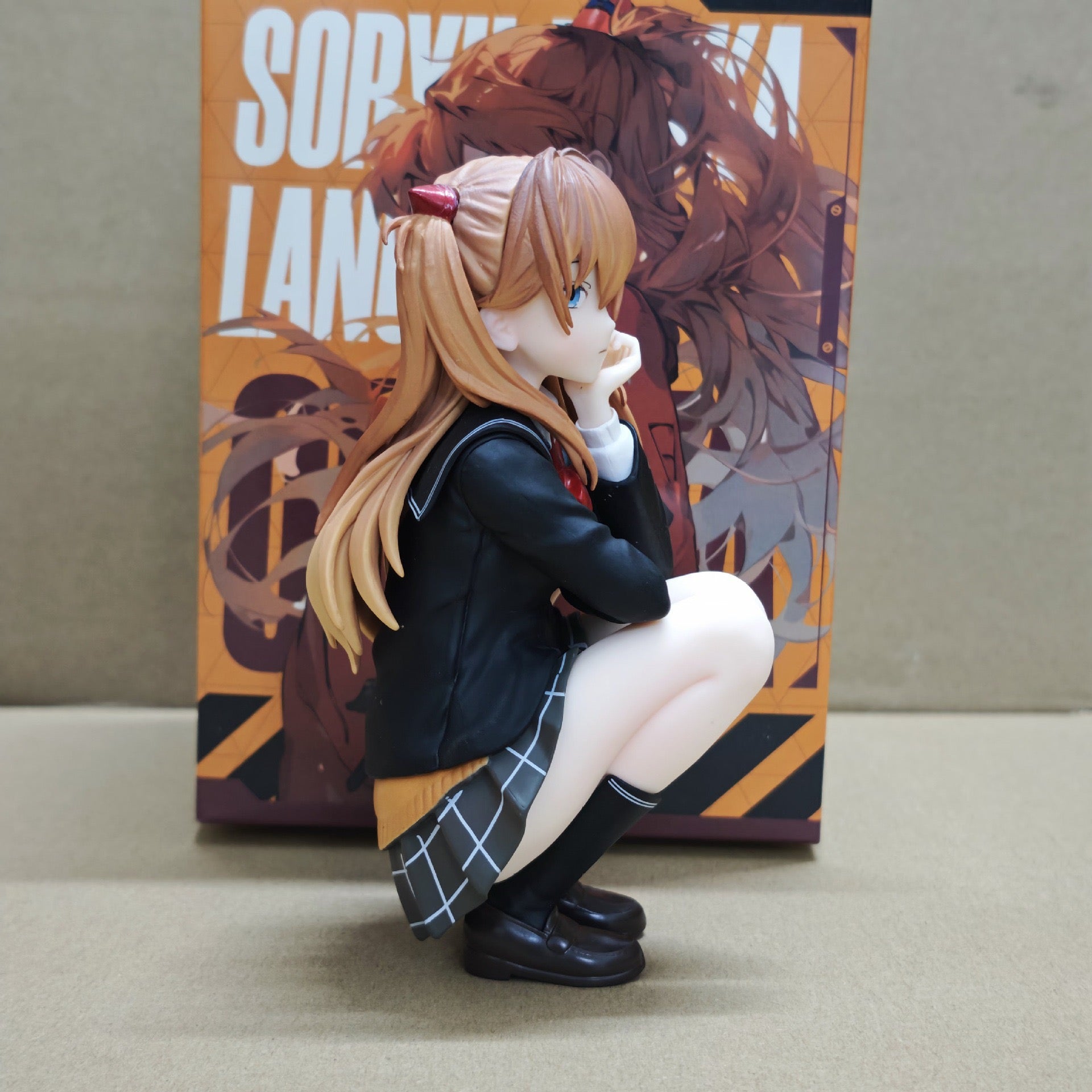 Evangelion EVA Asuka Langley Soryu Squatting Pose Figure Anime Girl Model Collectible Gift anime product detail image 11