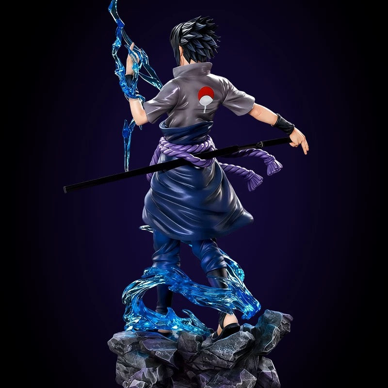 Naruto Shippuden: Sasuke Uchiha Evolution Figure Collection – Akatsuki Curse Mark & Chidor anime product detail image 3