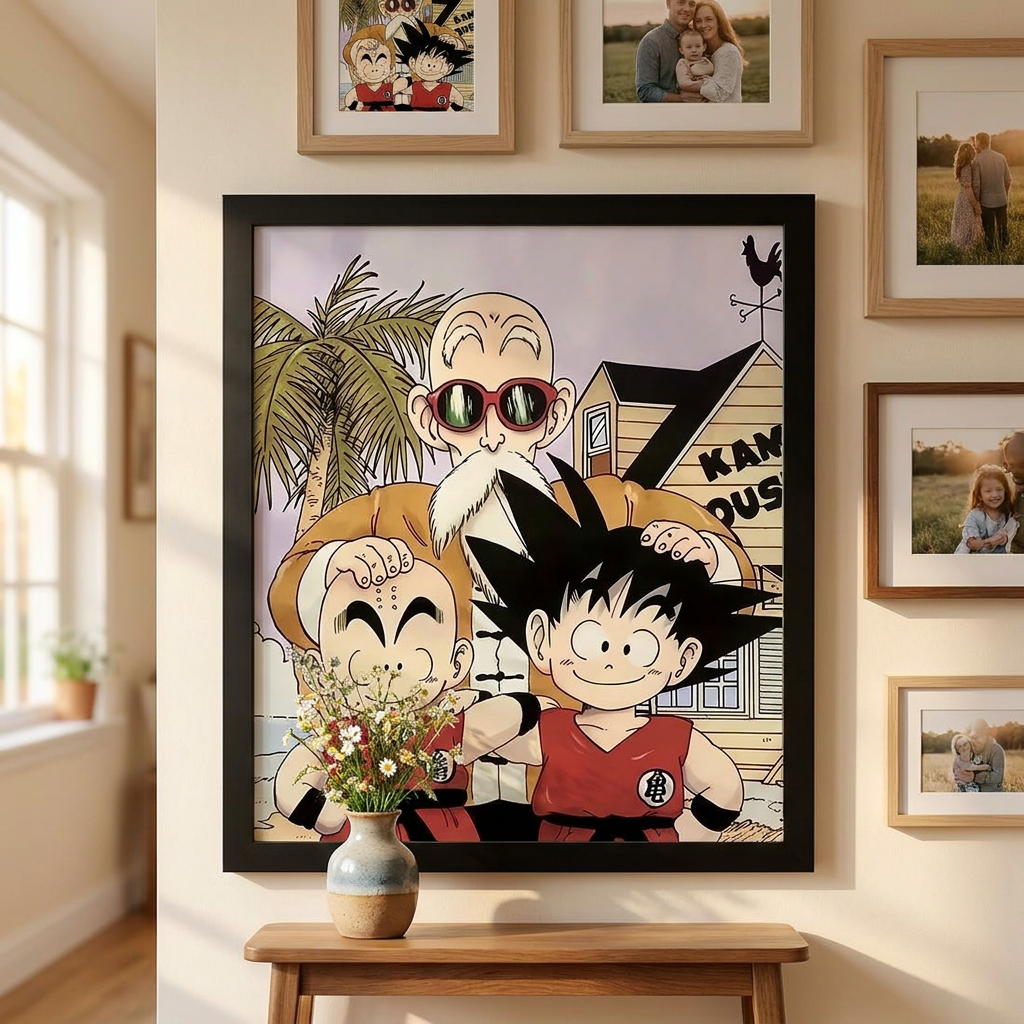 Akira Toriyama Legacy: Framed Dragon Ball Original Manga Illustrations (40x60cm) anime collectible detail view 22
