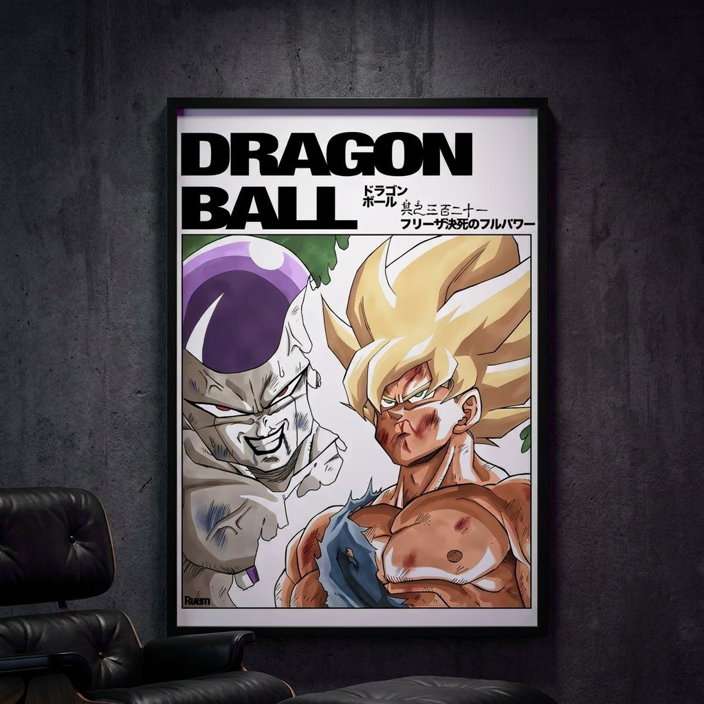 Akira Toriyama Legacy: Framed Dragon Ball Original Manga Illustrations (40x60cm) anime collectible detail view 21