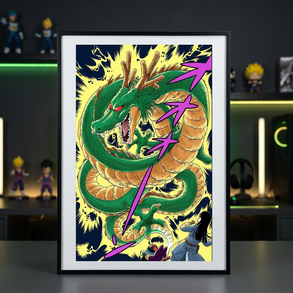 Akira Toriyama Legacy: Framed Dragon Ball Original Manga Illustrations (40x60cm) anime collectible detail view 16