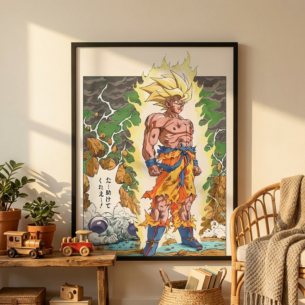 Akira Toriyama Legacy: Framed Dragon Ball Original Manga Illustrations (40x60cm) anime collectible detail view 25