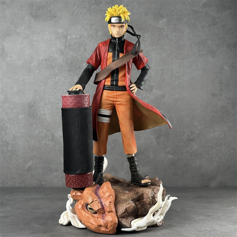 '+1 Anime Naruto Shippuden Legacy Collection: Sage Mode, Six Paths & Sasuke Uchiha Premium Statues Orange