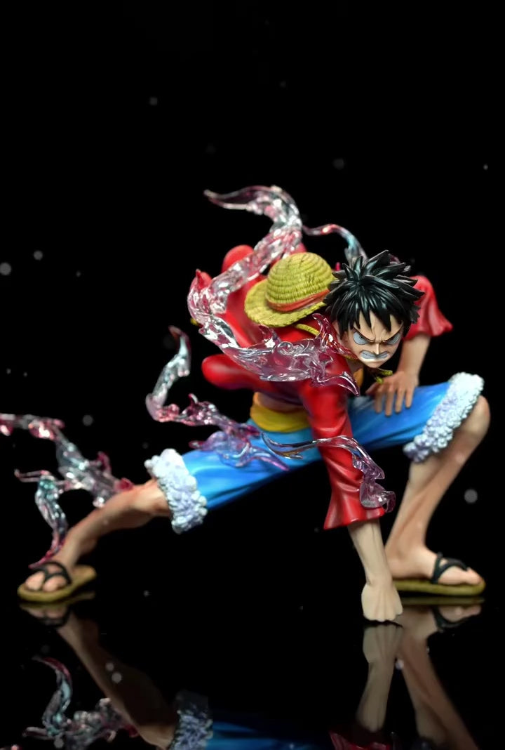 One Piece Luffy Crouching Desk Figure – Two Versions 23cm