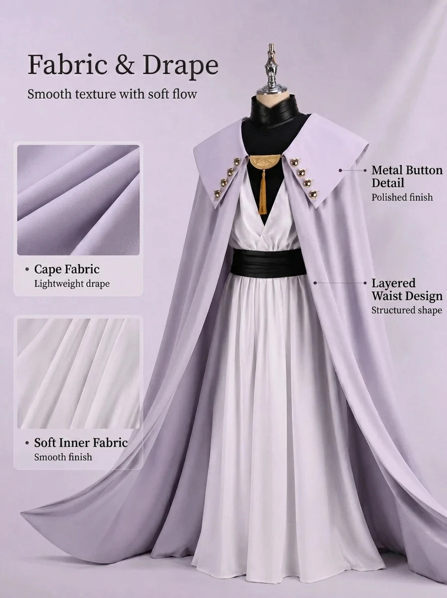 +1 Anime Qifrey Witch Hat Atelier Cosplay Costume Full Set