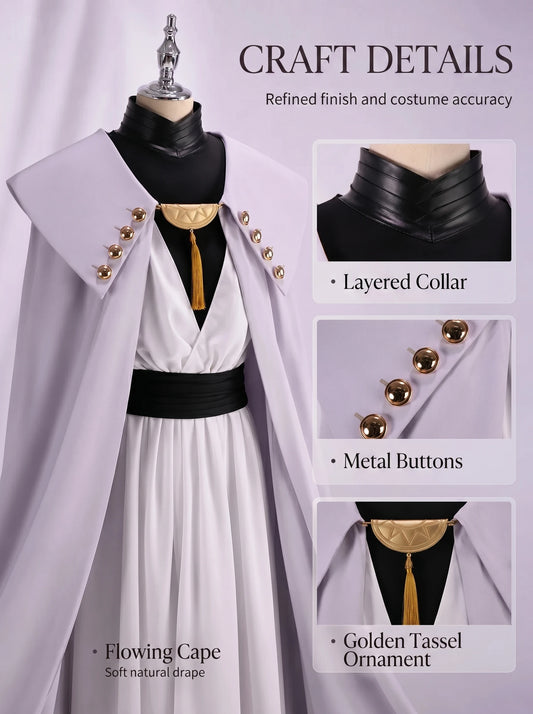 +1 Anime Qifrey Witch Hat Atelier Cosplay Costume Full Set
