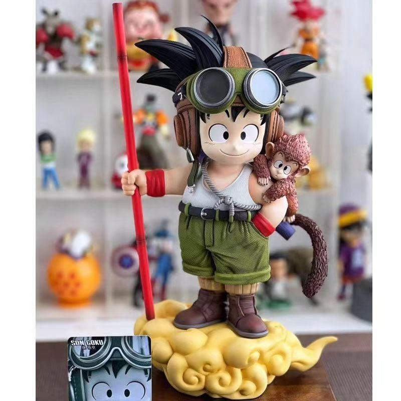 +1 Anime Son Goku 'Childhood Adventure' 16cm Masterpiece Statue - Iconic Dragon Ball Legacy Edition
