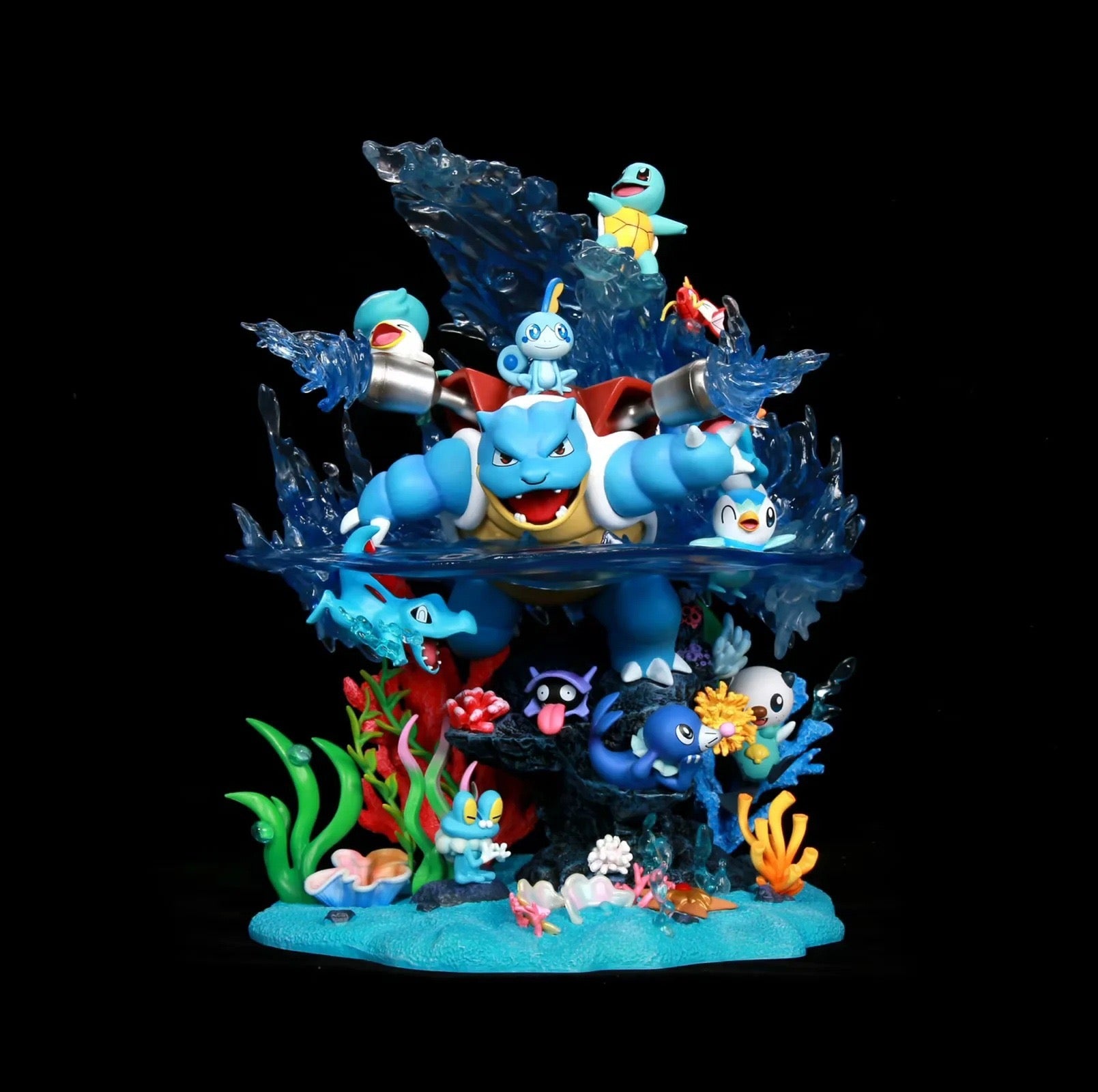 '+8 Anime The first generation Pokemon family Water