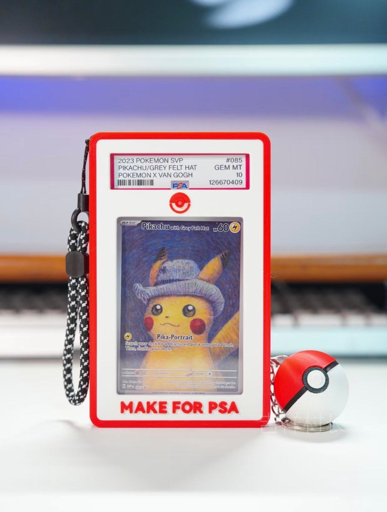 +1 Anime Ultimate Pokémon Card Display Case | Retro Gameboy & Poke Ball Style Slab Protectors for TCG Collectors
